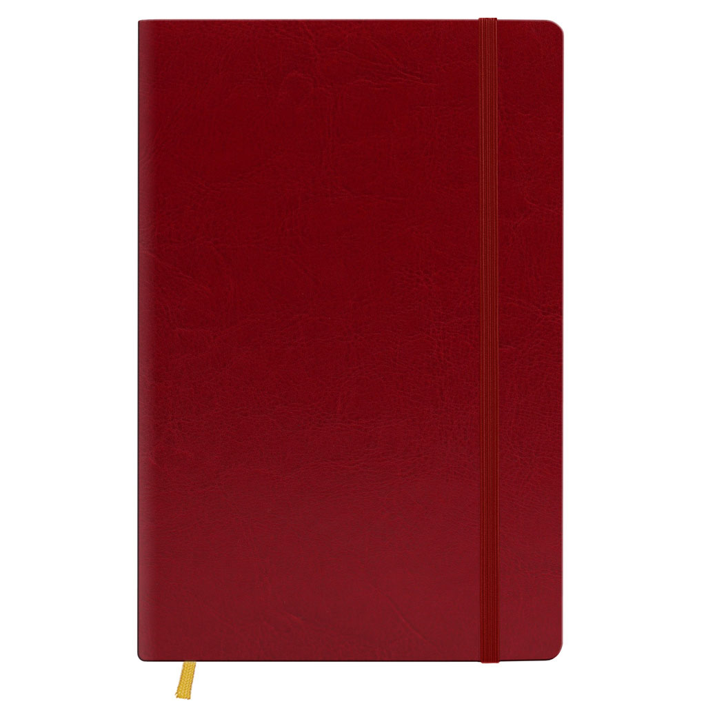 Щоденник недатований Nebraska  А5 (145*202 мм.), 176арк, лінія, на гумці, борд. Поліграфіст - фото 2