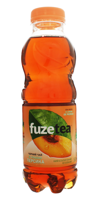 Вода Фьюзти со вкусом Персика 0,5л., пластиковая бутылка, 12шт./уп. Fuzetea - фото 1