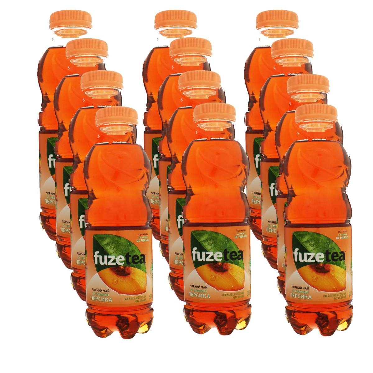Вода Фьюзти со вкусом Персика 0,5л., пластиковая бутылка, 12шт./уп. Fuzetea - фото 2