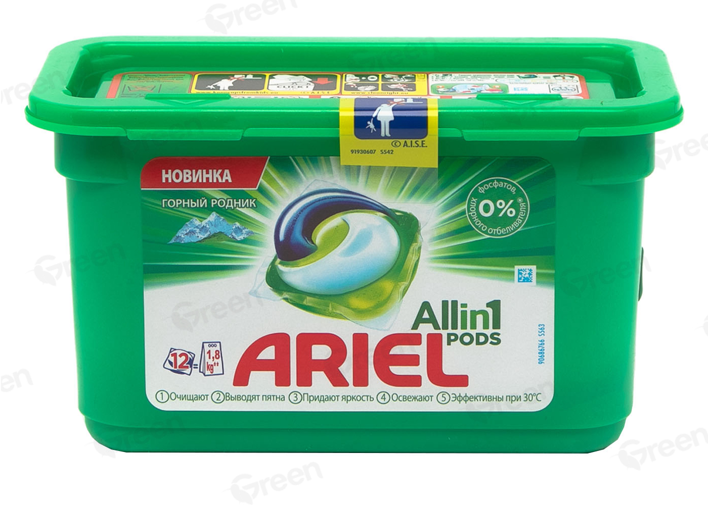 Гель для стирки в растворимых капсулах 12*23,8г. 