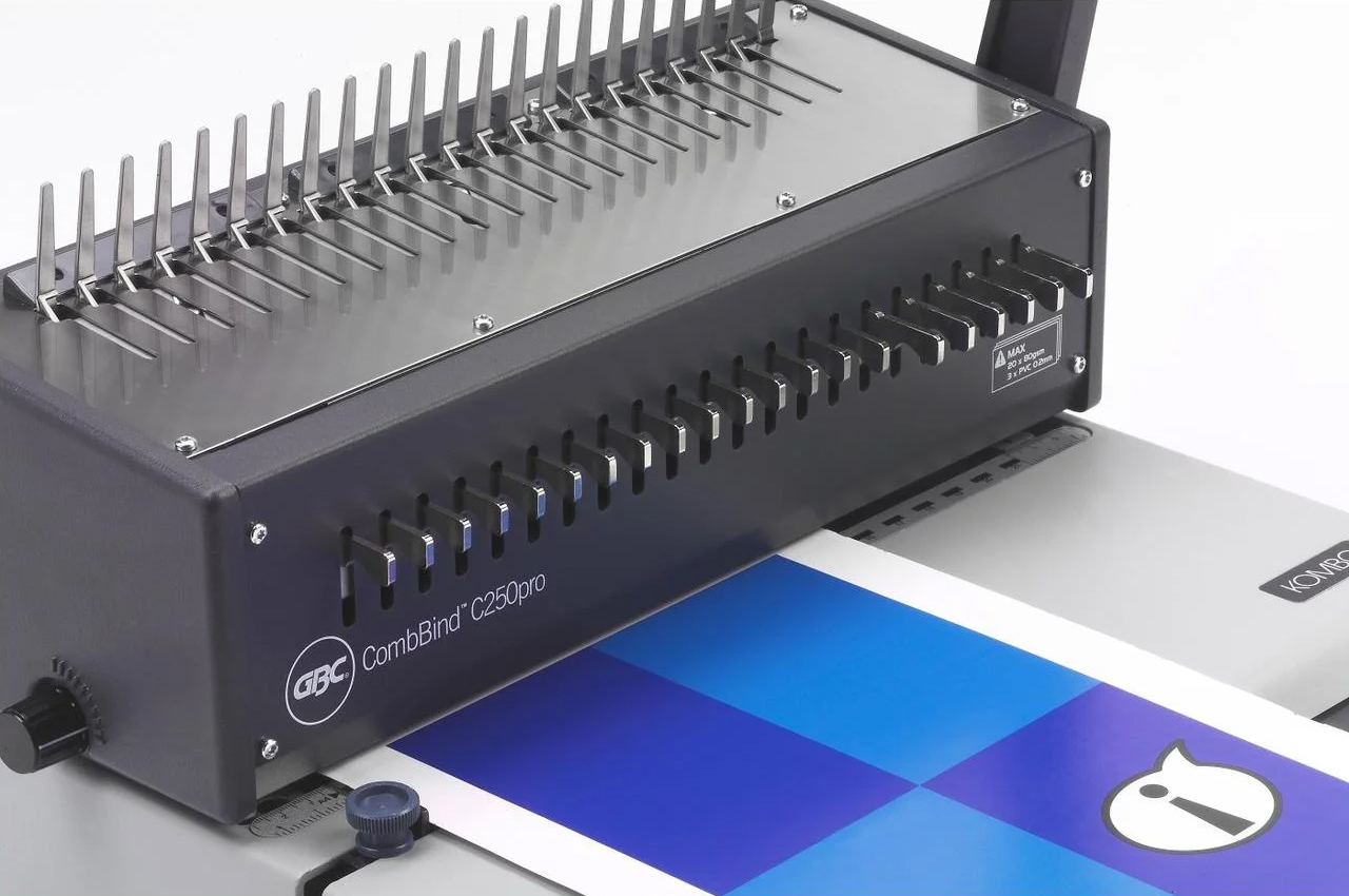 Переплетчик для пластиковых пружин CombBind C250 Pro до 450л., дырокол 20л. GBC - фото 5