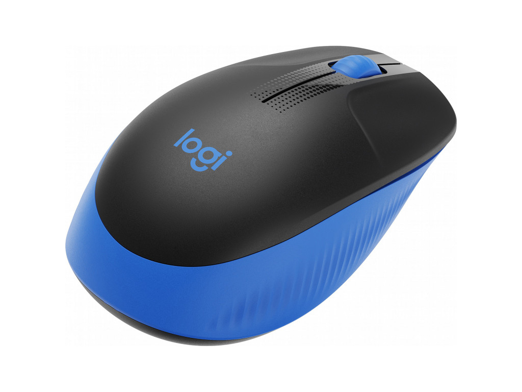 Миша бездротова оптична M190 FULL-SIZE WIRELESS BLUE, син. Logitech - фото 1
