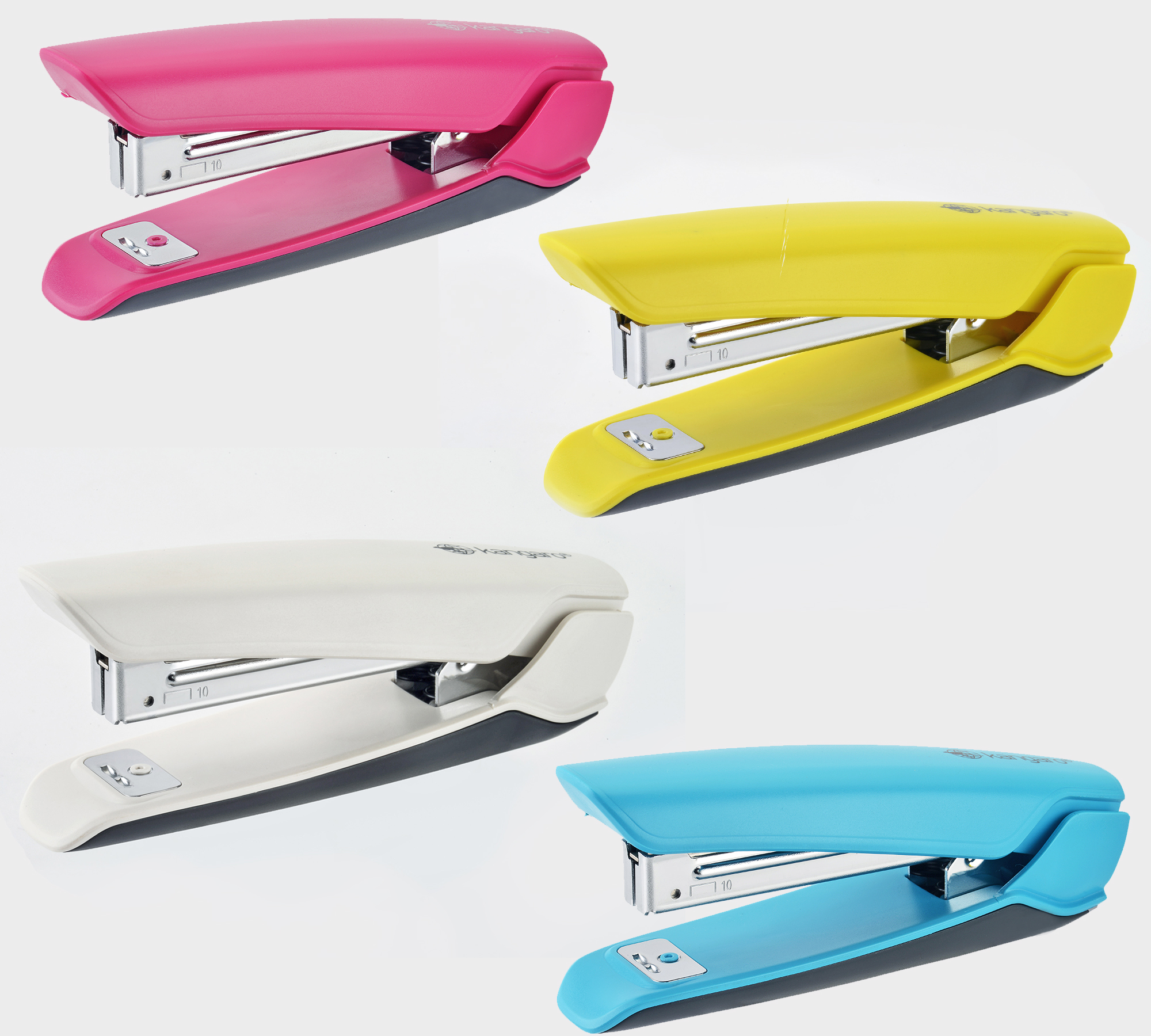 Степлер №10 Nowa-10 15л., пластик/метал, бирюз. Kangaro - фото 1