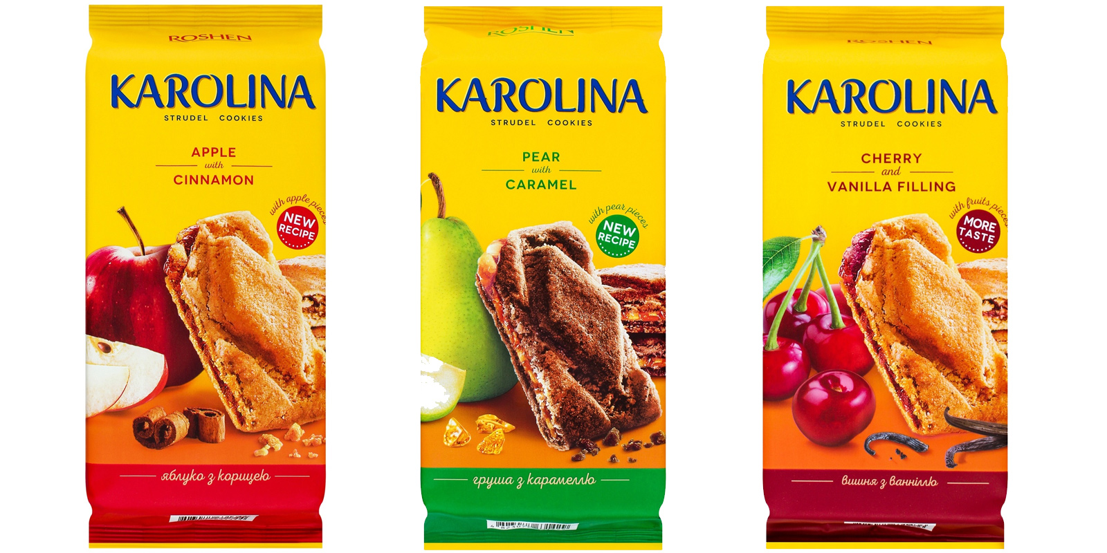 Печево KAROLINA з вишнево-ванільною начинкою, 168г Roshen - фото 2