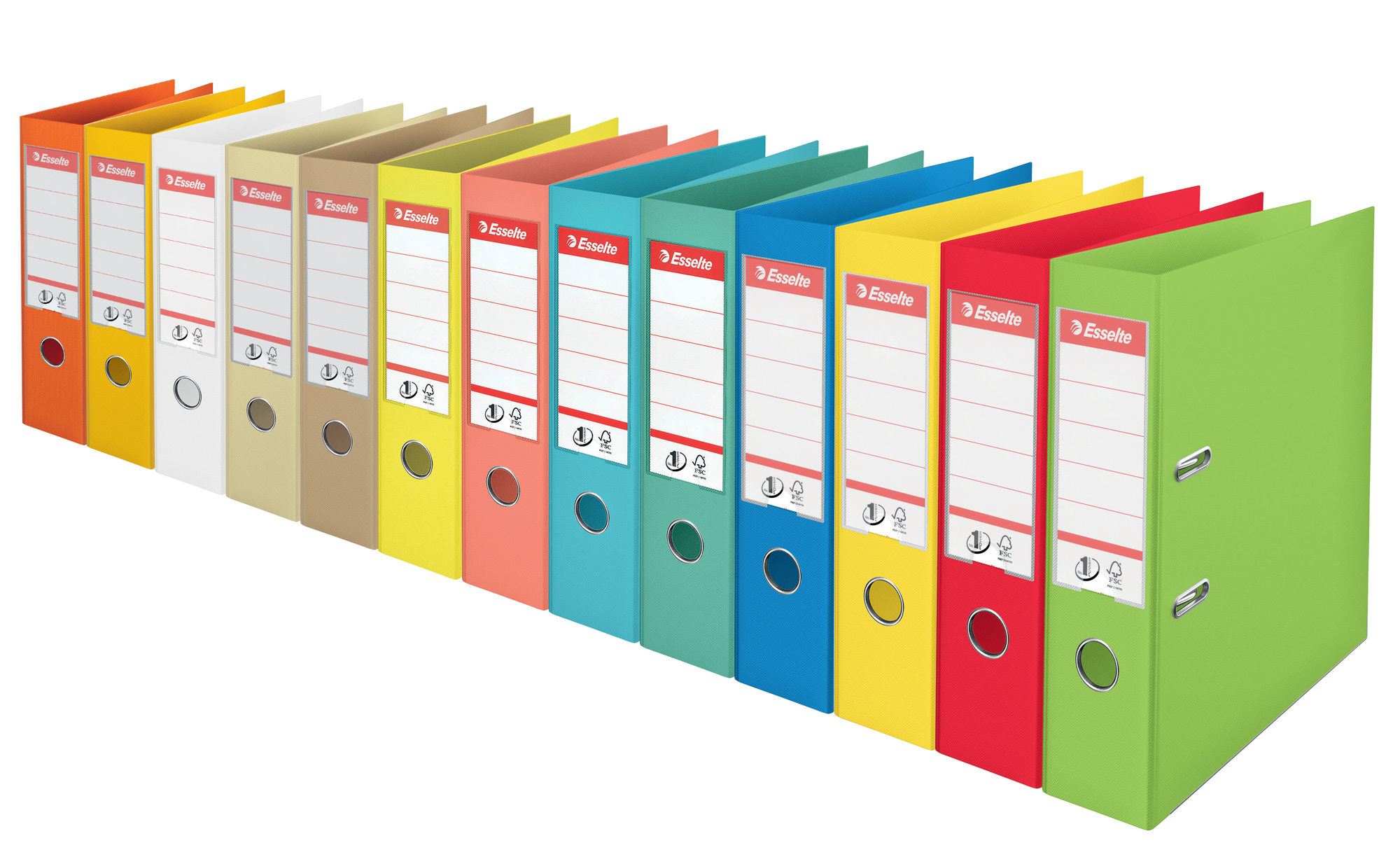 Регистратор 7,5см. А4 Power Colour'ice, желт. Esselte - фото 1