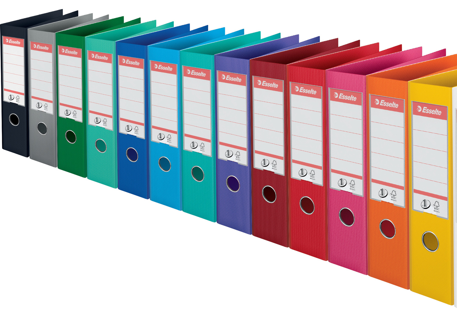 Регистратор 7,5см. А4 Power Colour'ice, желт. Esselte - фото 2