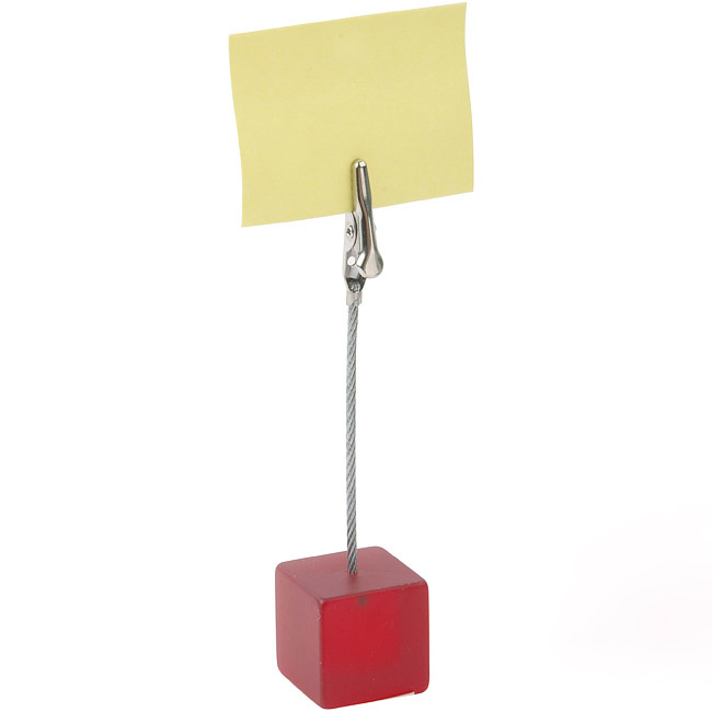 Тримач для паперів, прозор.-черв. Китай - фото 1