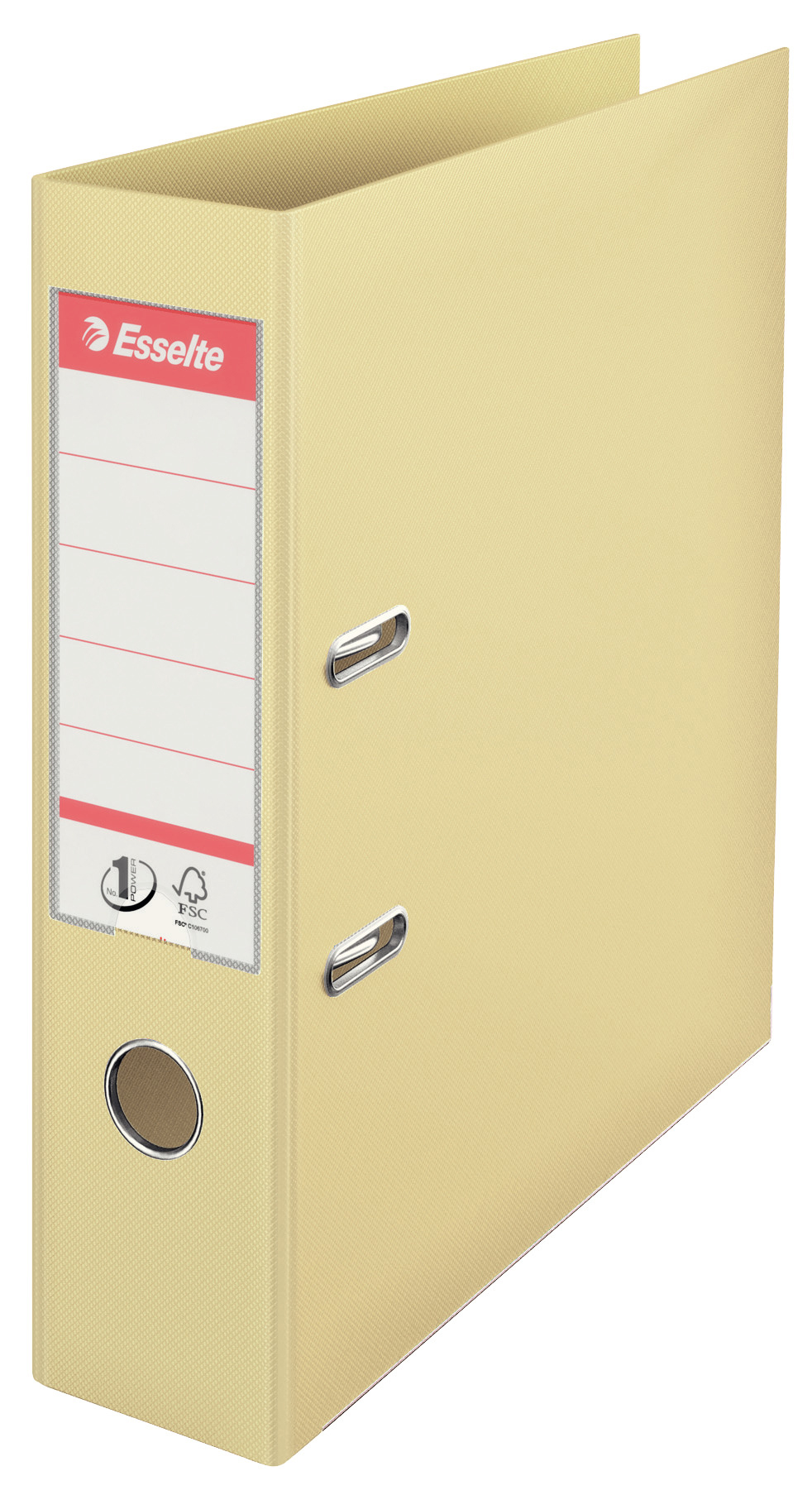 Реєстратор 7,5см. А4 (PP) No.1 Power Solea, беж. Esselte - фото 1