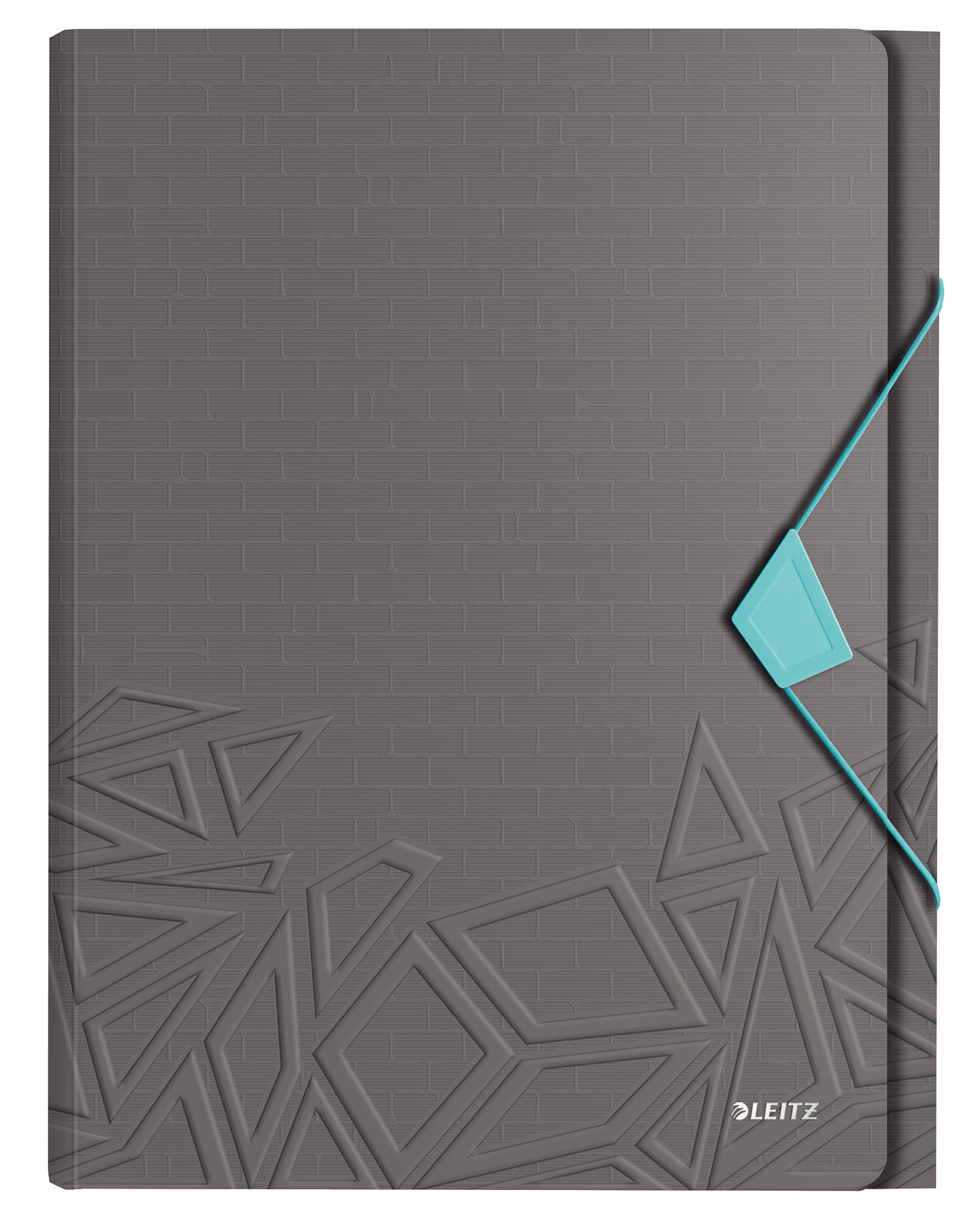 Папка картотека на 5 відділень UrbanChic А4 на гумках з перегородками, сірий LEITZ - фото 1