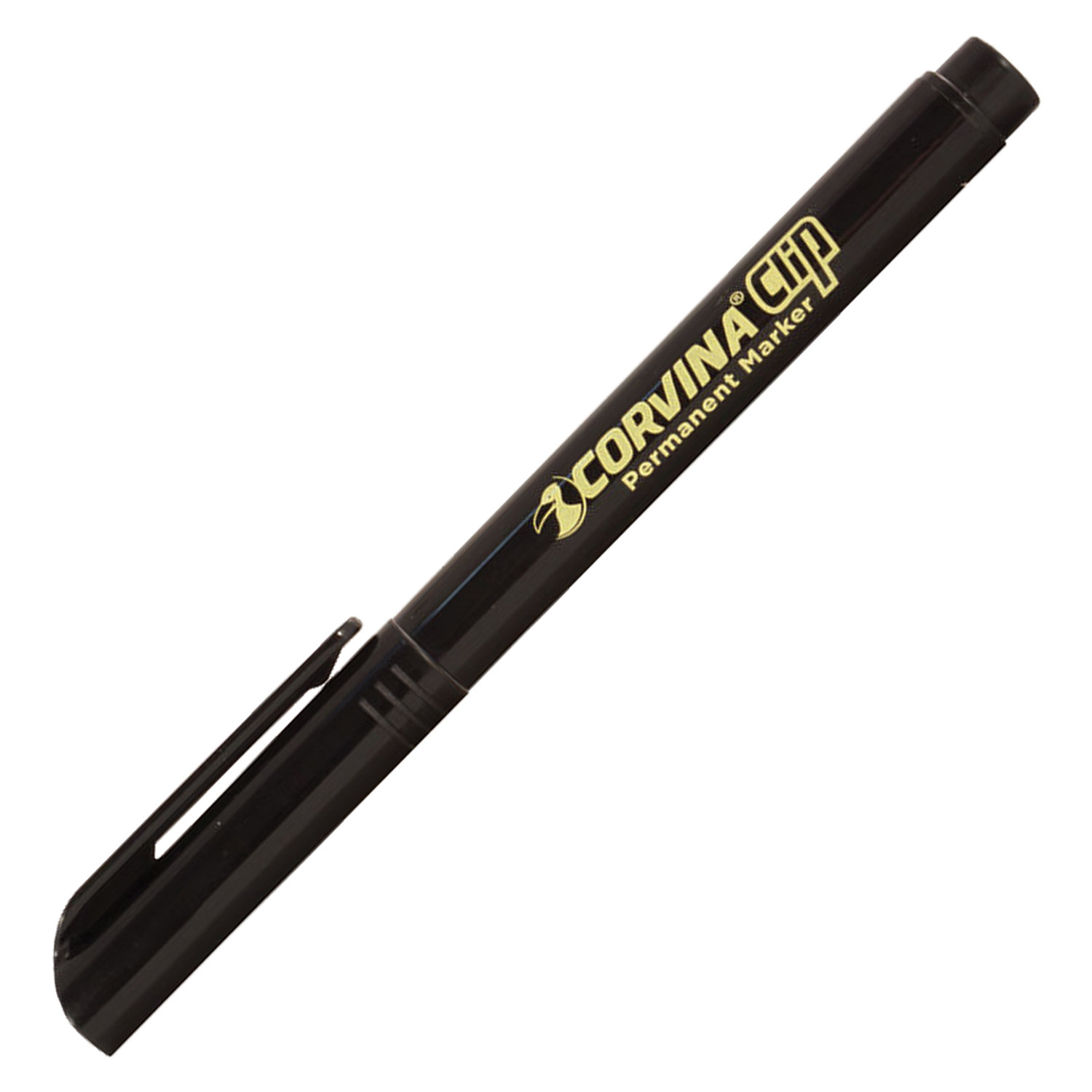 Маркер перманентний 2,5мм. Clip, чорн. Corvina - фото 1