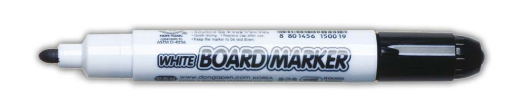 Маркер для досок круглое острие 2мм., черн. Dong-A - фото 1