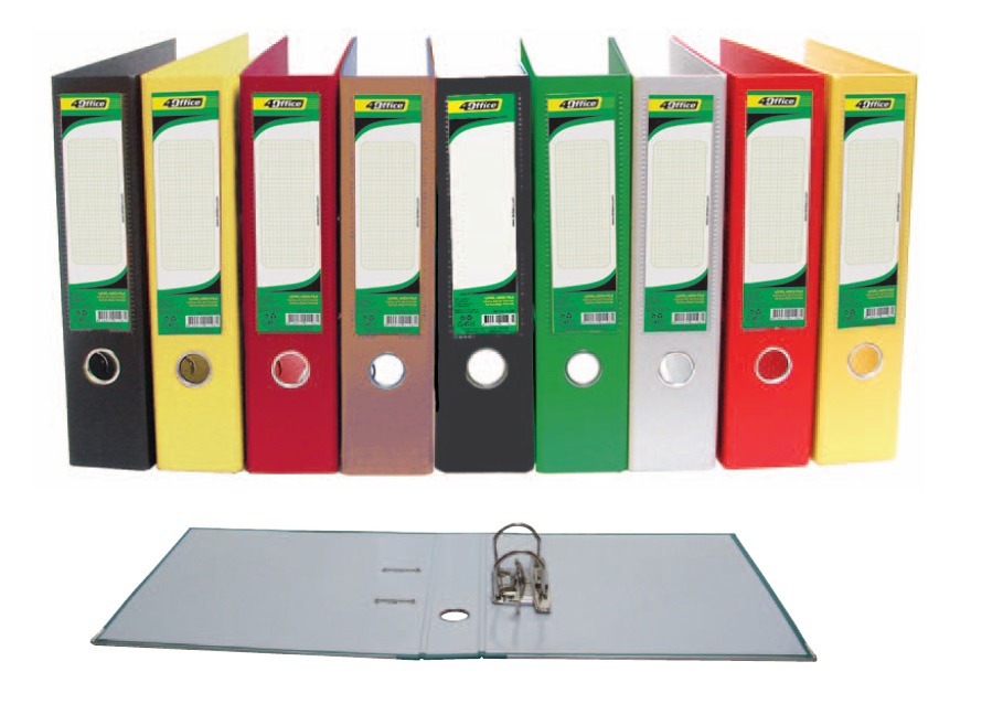 Регистратор 7,5см. А4 (PVC) односторонний, фиолет. 4Office - фото 1