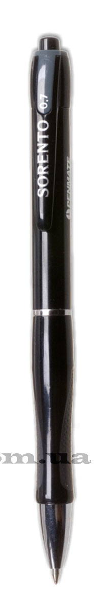 Ручка кулькова автоматична  SORENTO BLACK & WHITE, стержень син. Penmate - фото 1