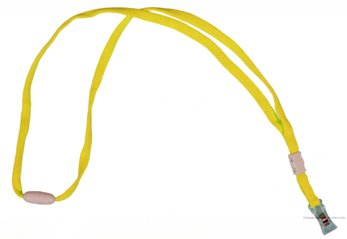 Стрічка для бейджа 45см., жовт. Scholz - фото 3