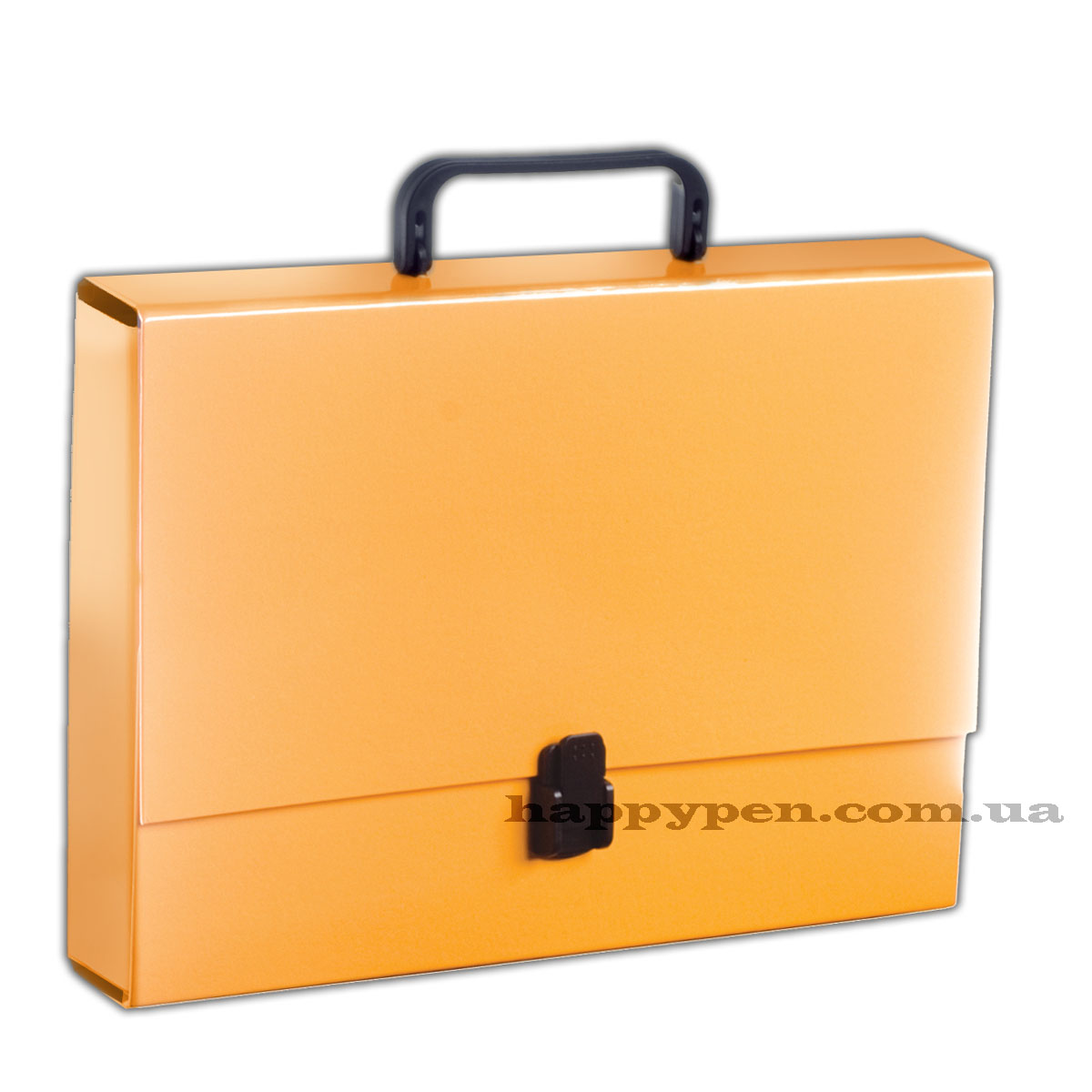 Портфель с ручкой, картонный А4 (32*23,5*5см), на 1 отделение, оранж. Penmate - фото 1