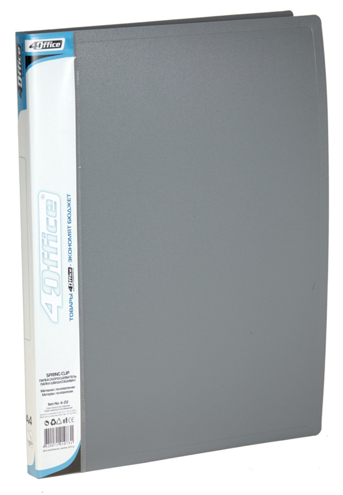 Папка со скоросшивателем 18мм., пластик. ассорт. 4Office - фото 4