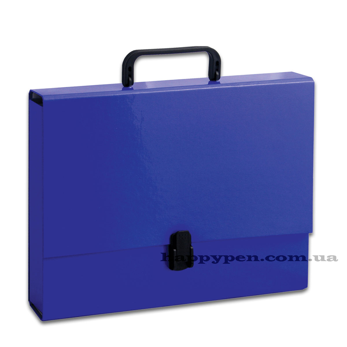 Портфель с ручкой, картонный А4 (32*23,5*5см), на 1 отделение, син. Penmate - фото 1