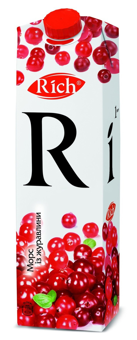 Морс із журавлини 1л. Rich - фото 1