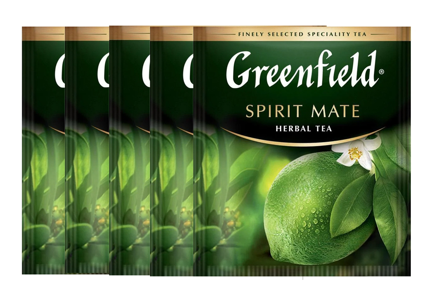Чай травяний Spirit Mate, 100пак по 1.5г., термосаше, у пакеті Greenfield - фото 1