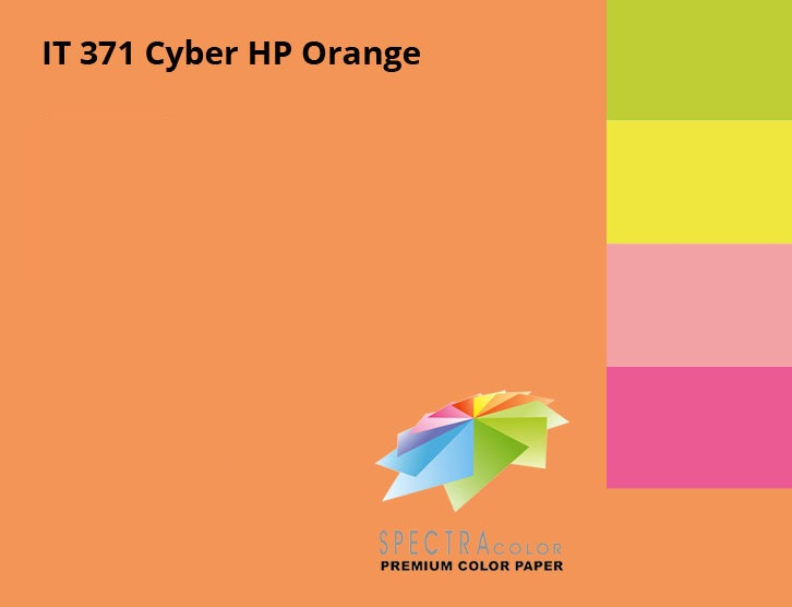 Бумага цветная Color A4 неон 75г./м2. Orange, 500листов, оранж. Spectra Color - фото 2