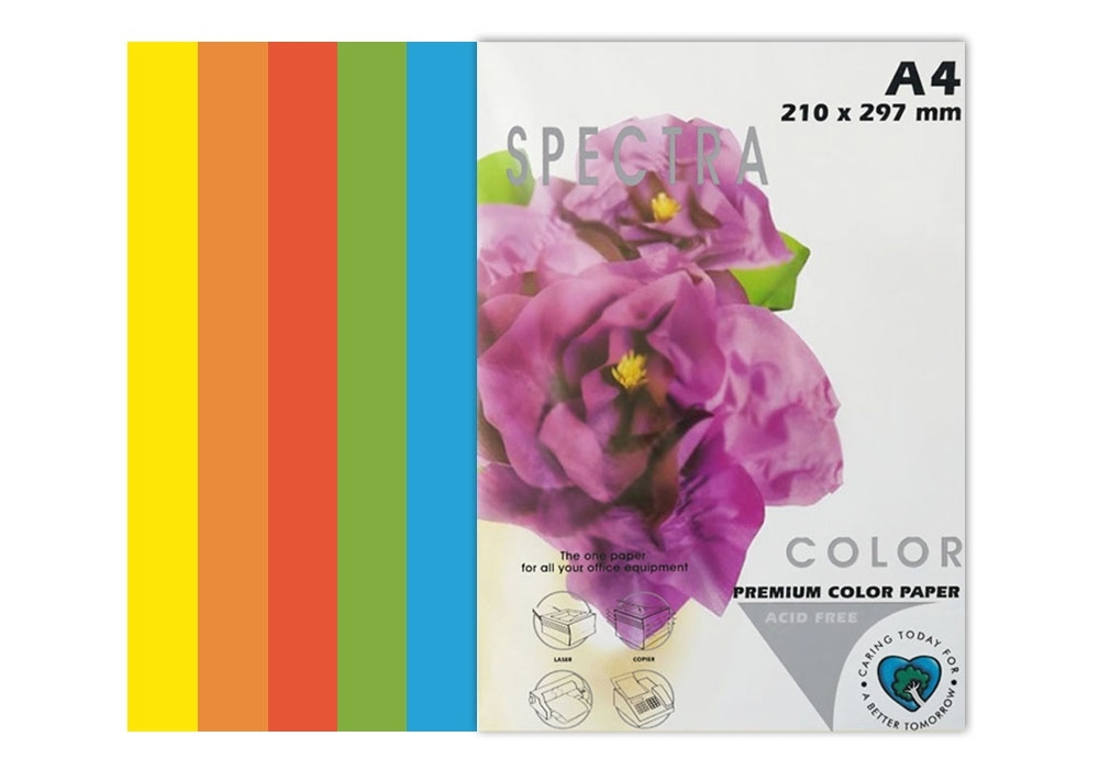 Spectra Color A4 інтенсив 80г/м2 (100лист.) Rainbow Pack Deep, 5 цветов Spectra Color - фото 1