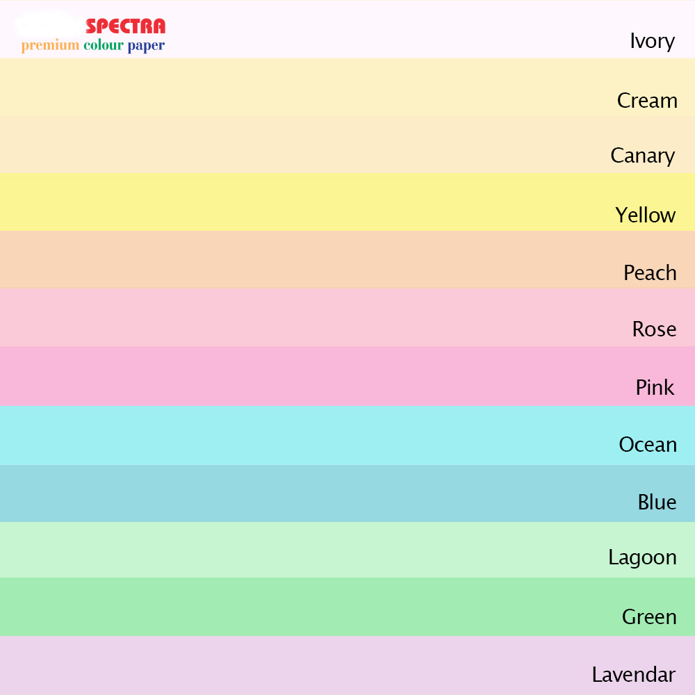 Бумага цветная Color A4 пастель 80г./м2. Canary, 100листов, св.-желт. Spectra Color - фото 2