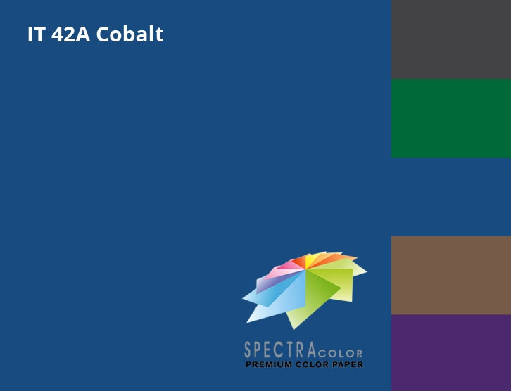 Бумага цветная Color A4 интенсив 80г./м2. Cobalt 500листов, темно-син. Spectra Color - фото 1