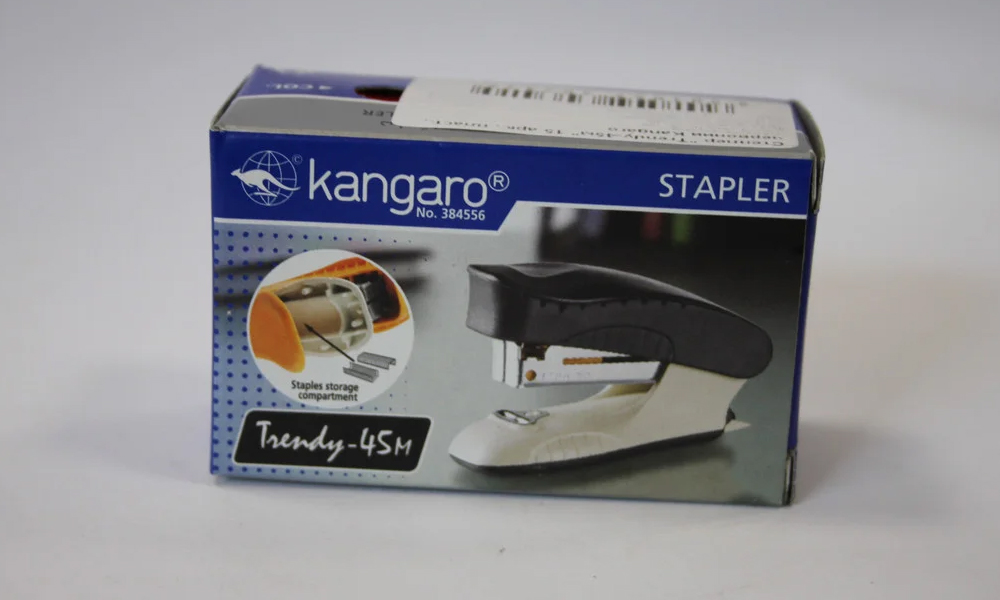 Степлер Trendy-45м 15л., 24/6, пластик/метал, чорн. Kangaro - фото 1