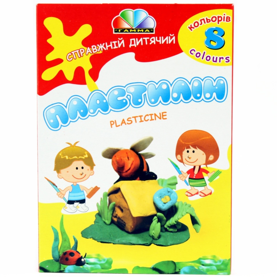 Пластилин 8цв, 160гр. Украина - фото 1