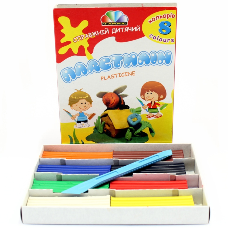 Пластилин 8цв, 160гр. Украина - фото 3