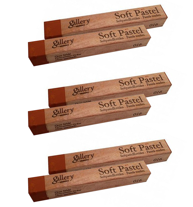 Пастель сухая МР-6 016, 6шт./уп., охра паленая Mungyo - фото 1