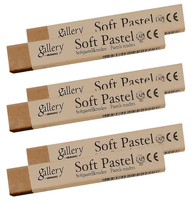 Пастель суха МР-6, 6шт./уп., темно-корич. марс Mungyo - фото 1