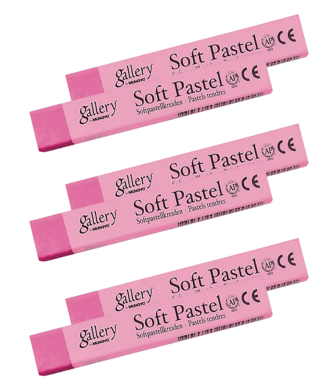 Пастель суха МР-6, 6шт./уп., середньо багряно роз. Mungyo - фото 1