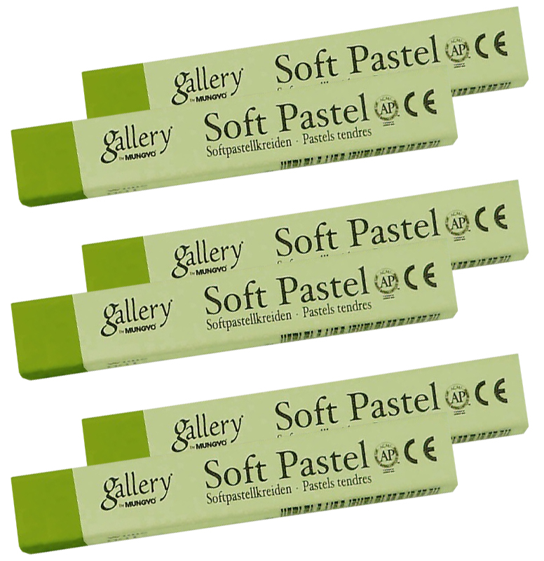 Пастель сухая МР-6 025, 6шт./уп., зелен. травяной Mungyo - фото 1