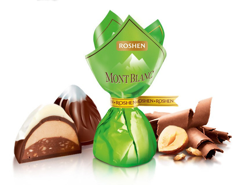 Цукерки Монблан з подрібненним горіхом, 0,5кг. Roshen - фото 1