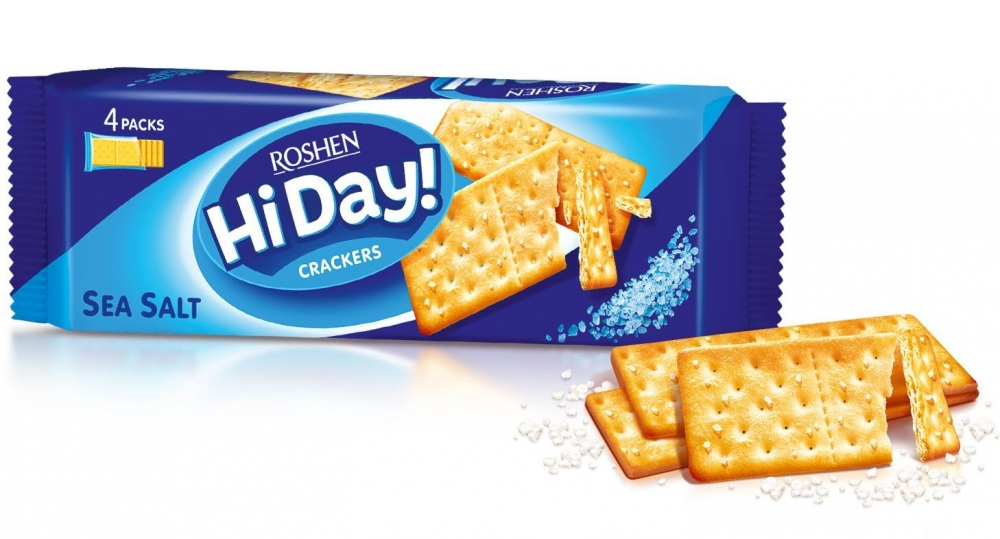 Крекер HI DAY! з морською сіллю, 168г Roshen - фото 2