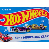 Пластилін восковий, 12 кольорів, 240 г. «Hot Wheels»