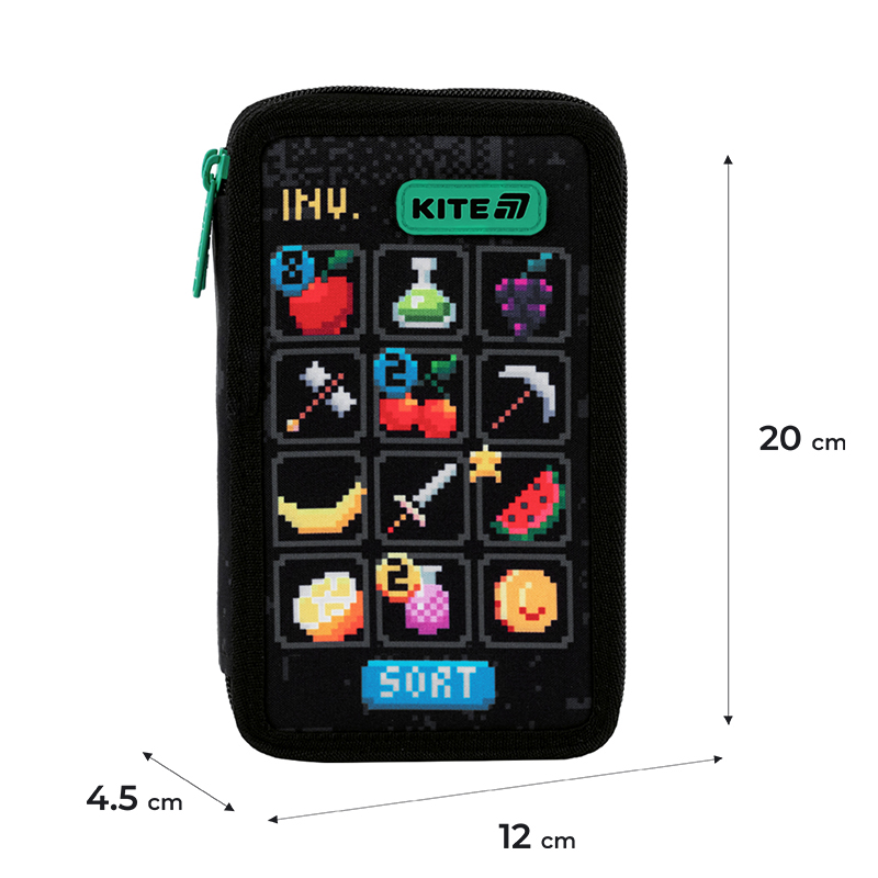 Пенал Kite 2 від., без наповнення 623 Pixel Game Kite - фото 7