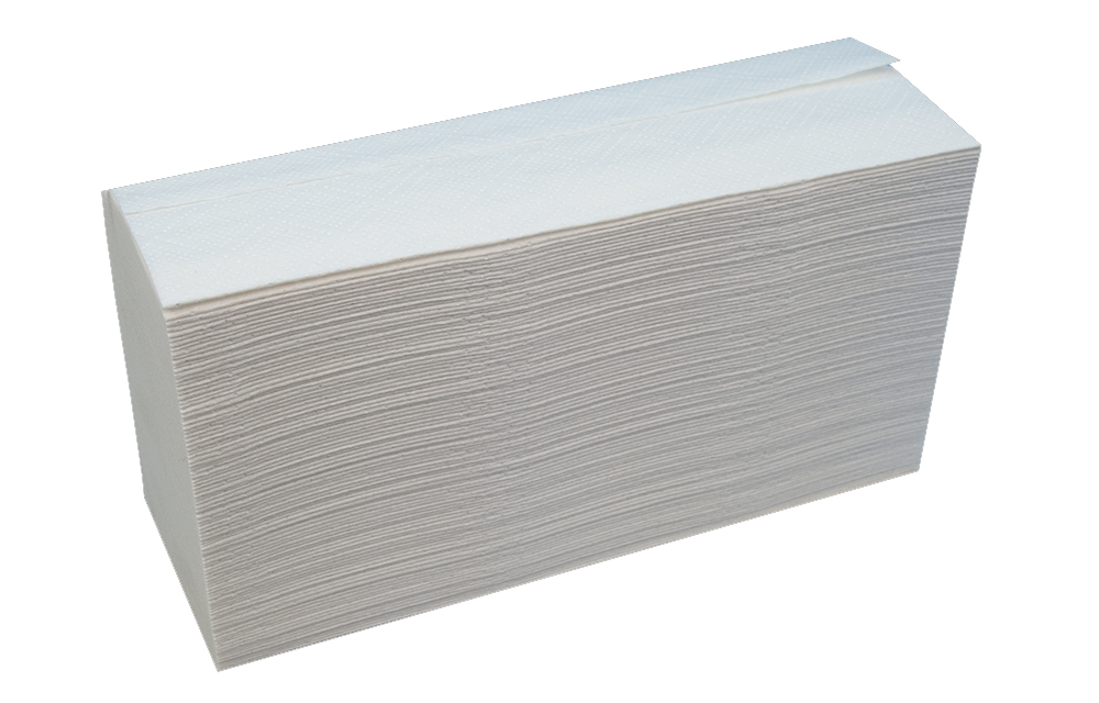 Рушники V (ZZ)-складка з макулатури 1 шар, 22.9*23,2см., 250шт., сір. Katrin - фото 1