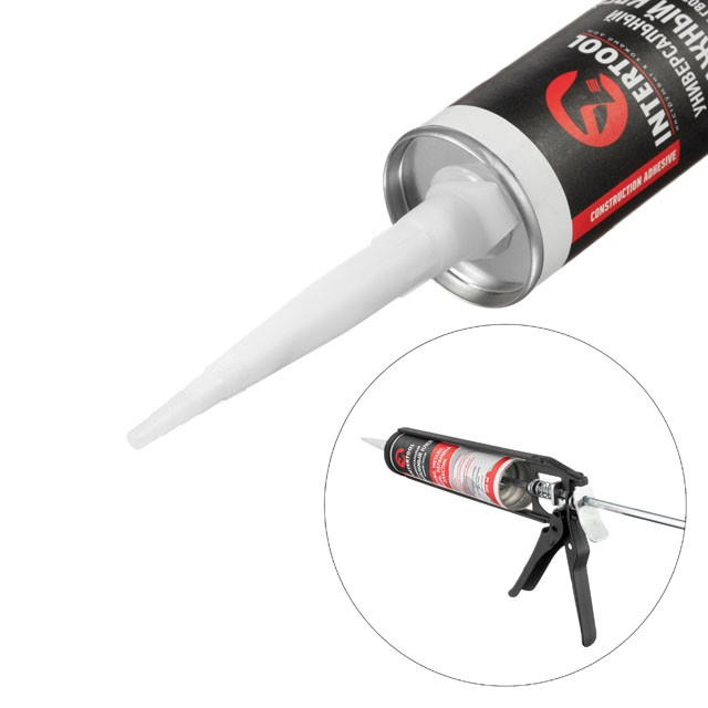 Клей монтажний універсальний 300мл INTERTOOL - фото 2