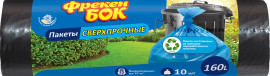 Мішки для сміття на 160л. 90*120см*10шт., LD, чорн. Мішки для сміття на 160л. 90*120см*10шт., LD, чорн.