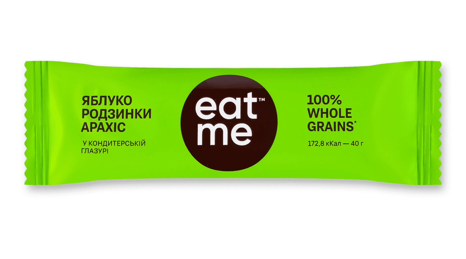 Батончик на натуральной основе EatMe Изюм, яблоко и орехи в шоколаде, 40г.*15шт. EatMe - фото 1