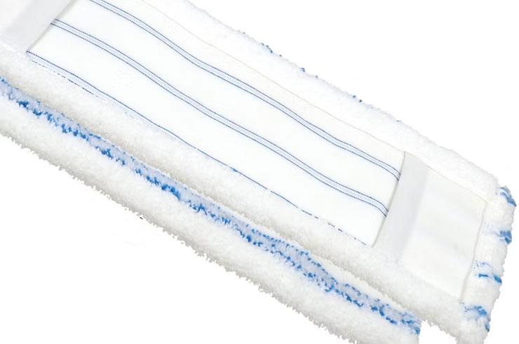 Насадка Моп плоска для швабри 60*14см., мікрофібра з кишенями MEB60, син. Турція - фото 1