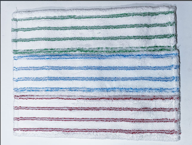 Насадка Моп плоска для швабри 60*14см., мікрофібра з кишенями MEB60, син. Турція - фото 2