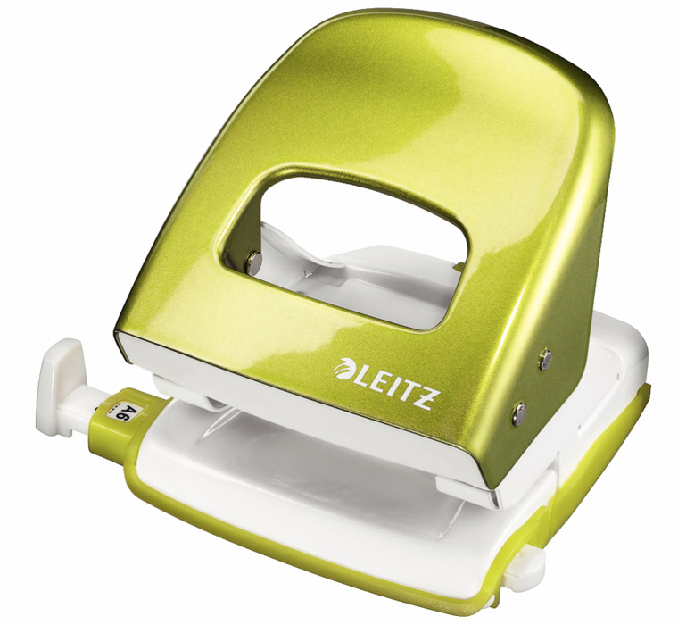 Дырокол на 2 отверстия, до 30 листов Wow, металлический зелен. LEITZ - фото 6