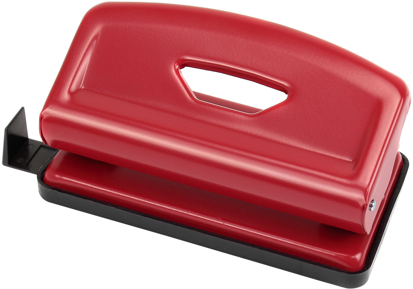 Діркопробивач на 2 отвори, до 12 аркушів (4316), металевий, черв. Scholz - фото 3