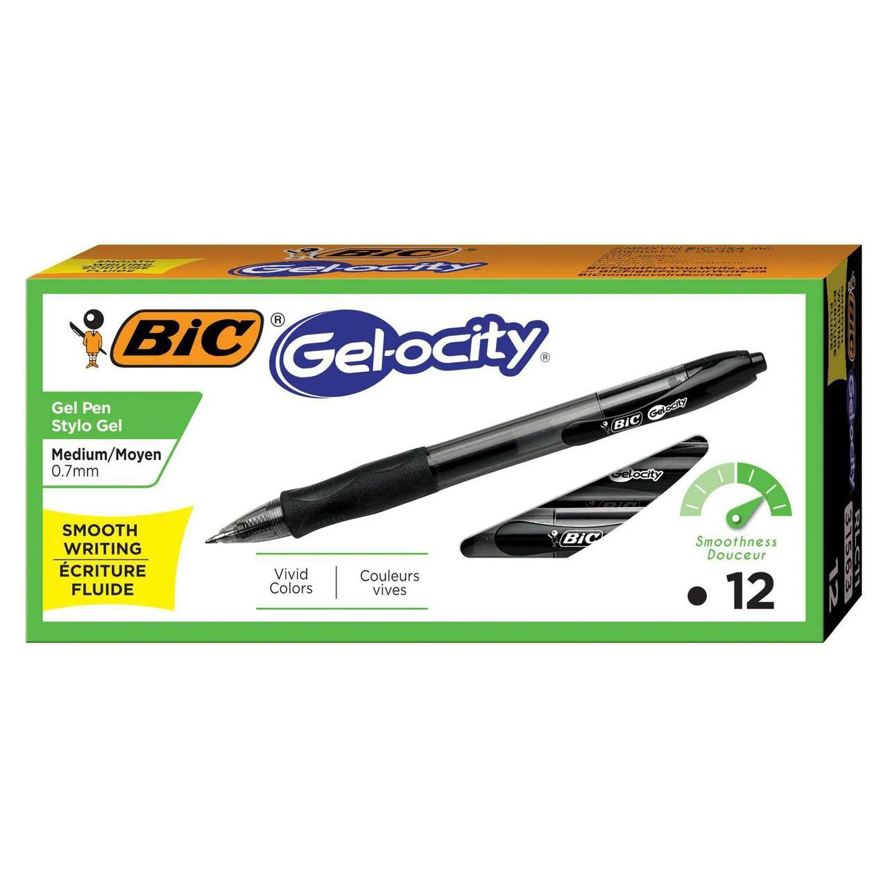 Гелевая ручка Gel-Ocity Original, 0,7мм., корпус черн., стержень черн. Bic - фото 4