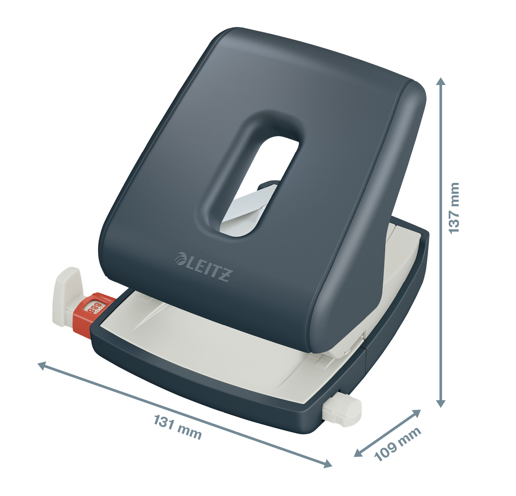 Діркопробивач на 2 отвори, до 30 аркушів Cosy, сірий LEITZ - фото 6