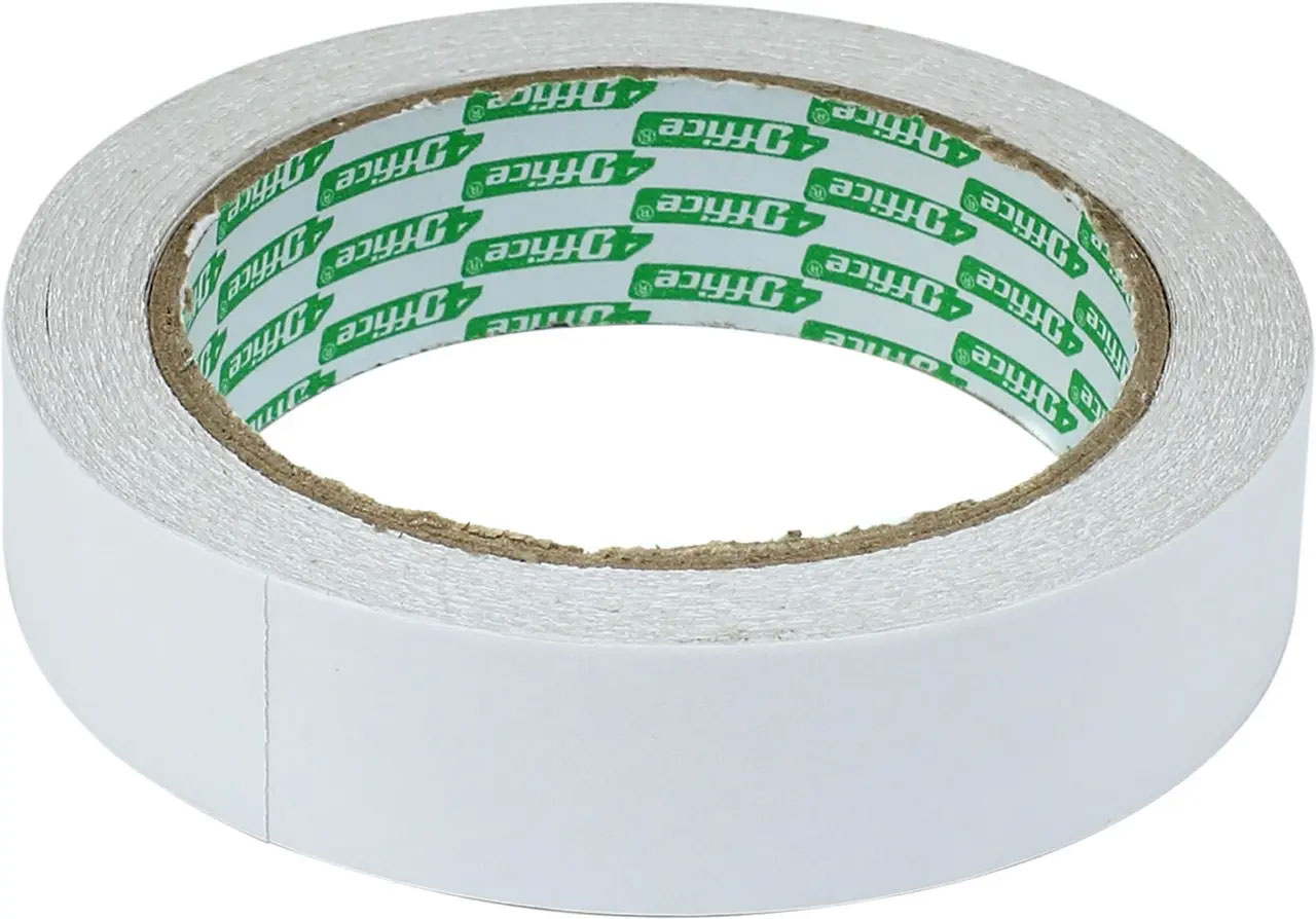 Клейкая лента двухсторонняя 24мм.*20м., прозр. 4Office - фото 2