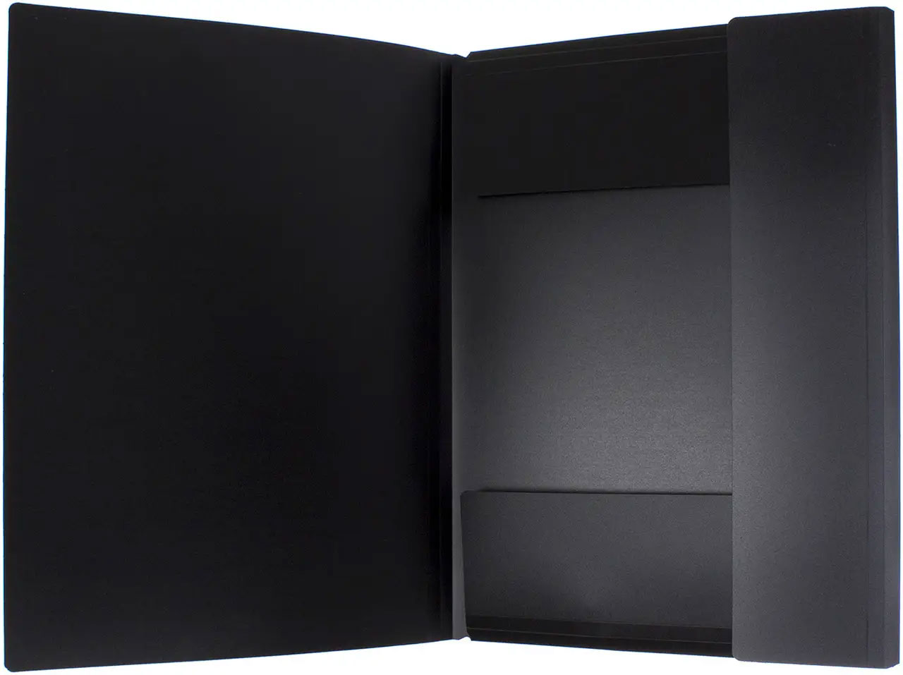 Папка на гумках пластикова А4, чорн. 4Office - фото 3